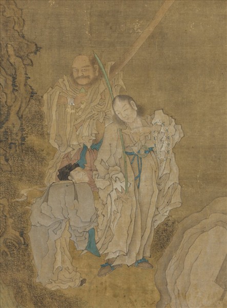 宋人畫洗象圖　軸