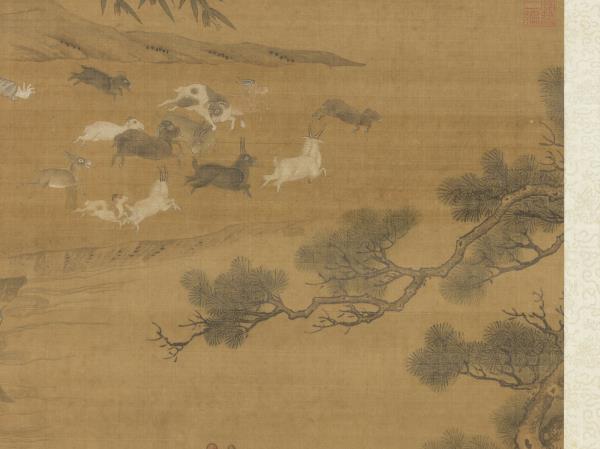 宋人畫吉祥開泰圖　軸