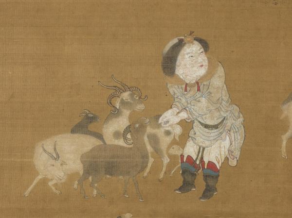 宋人畫吉祥開泰圖　軸