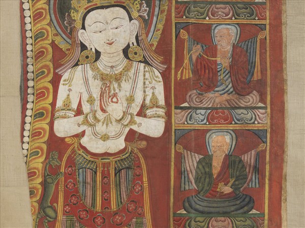 西藏十五世紀唐卡殘件