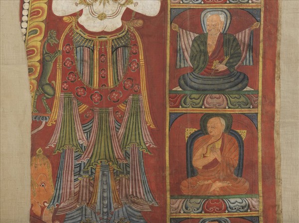 西藏十五世紀唐卡殘件