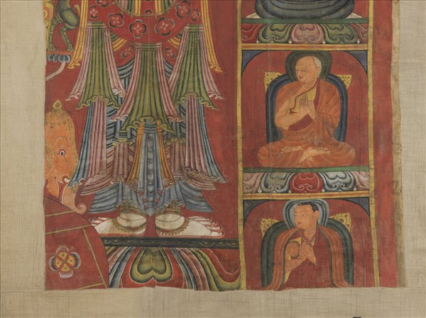 西藏十五世紀唐卡殘件