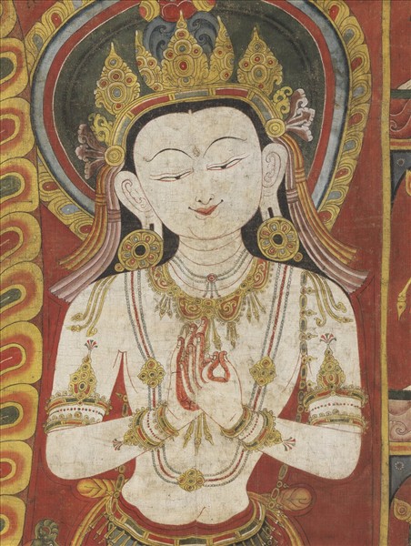 西藏十五世紀唐卡殘件