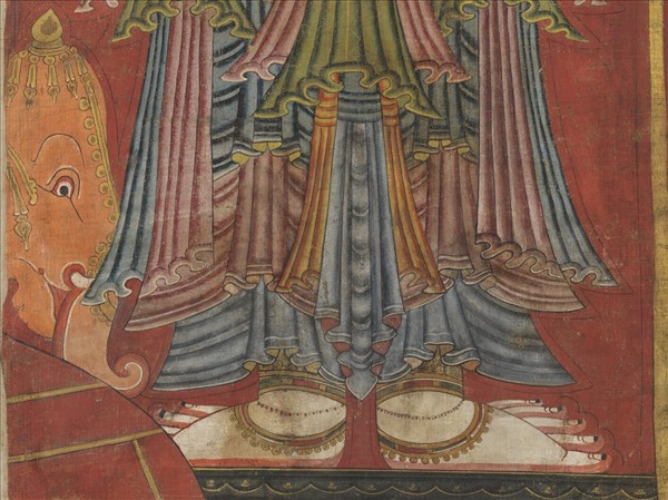 西藏十五世紀唐卡殘件