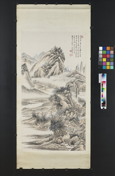 民國馮迥春江曉別圖　單片