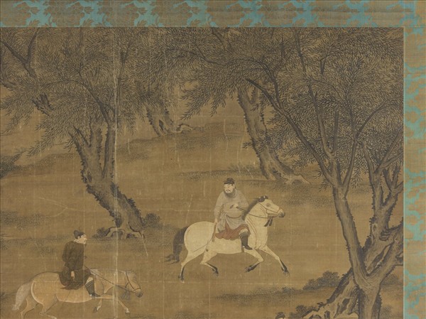 元人射獵圖　軸