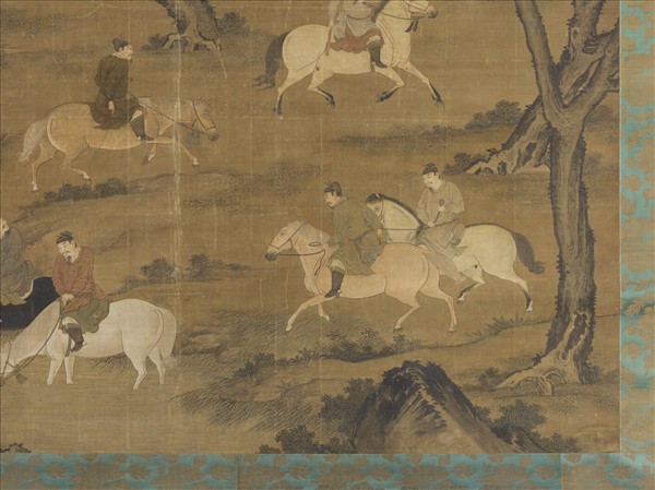 元人射獵圖　軸