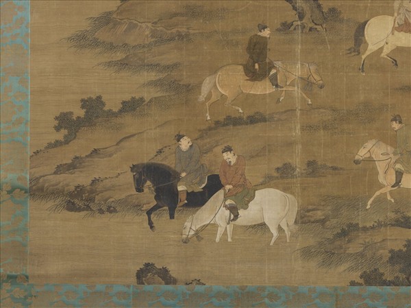 元人射獵圖　軸