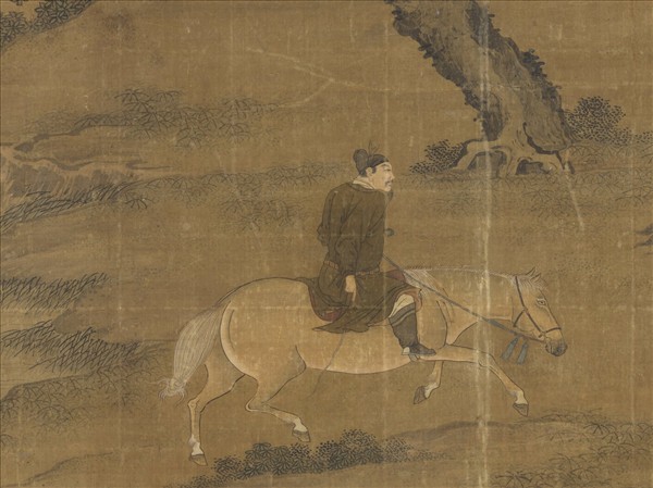 元人射獵圖　軸