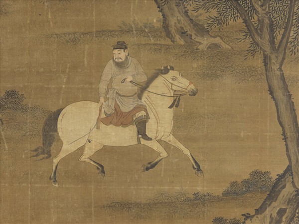 元人射獵圖　軸