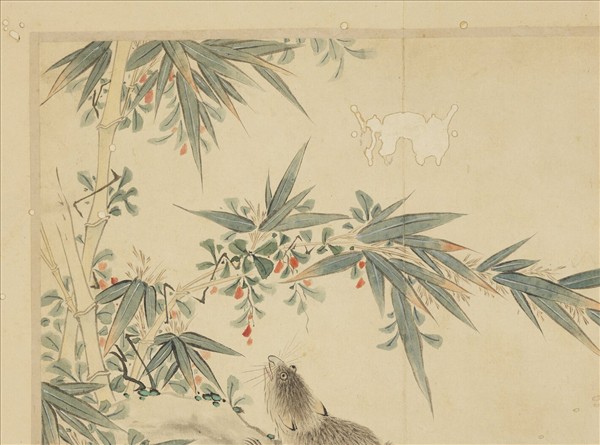 清陳書摹古　冊　花竹松鼠