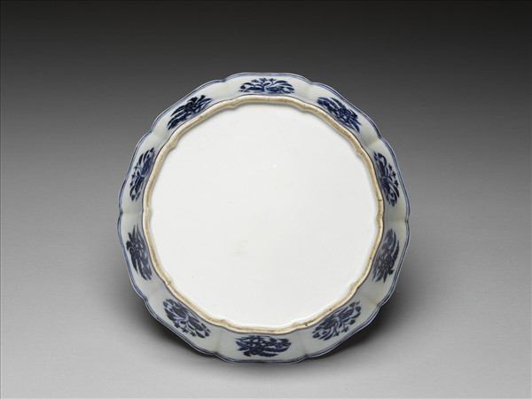 青花花果紋花式洗