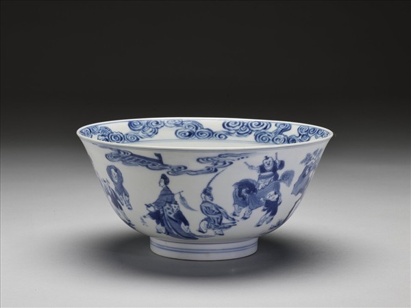 青花嬰戲圖碗