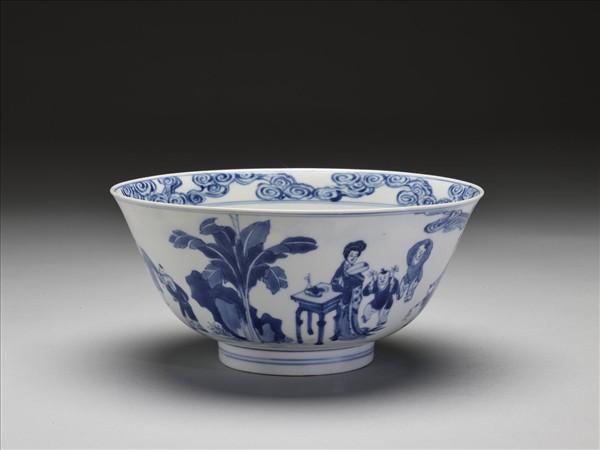 青花嬰戲圖碗