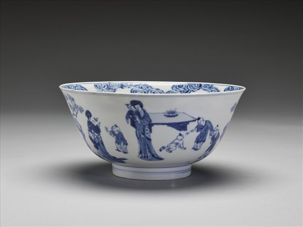 青花嬰戲圖碗