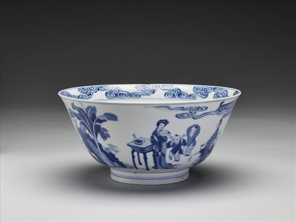 青花嬰戲圖碗