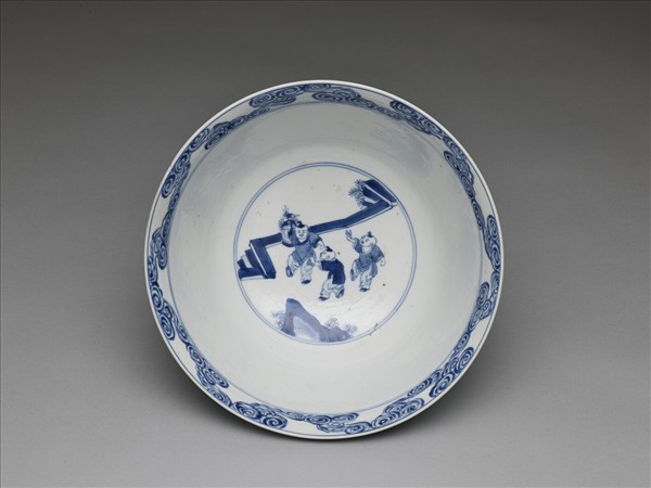 青花嬰戲圖碗