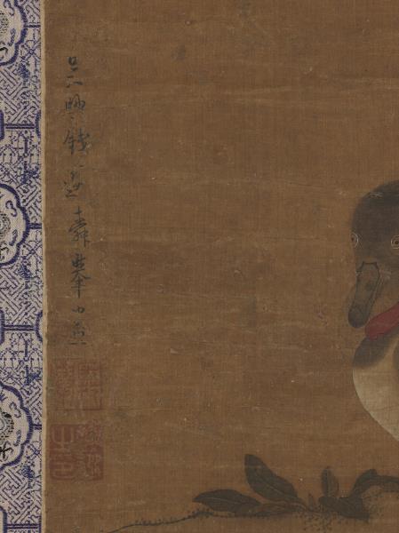 元錢選芙蓉鴛鴦圖　軸