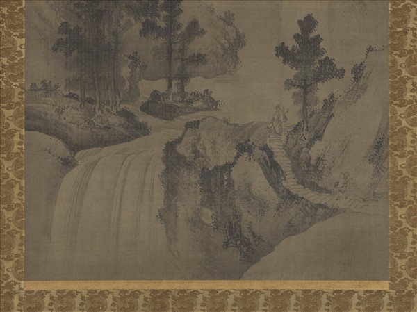 明謝晉松瀑獨行　單片