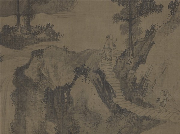 明謝晉松瀑獨行　單片