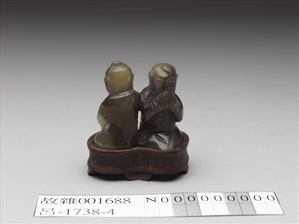 瑪瑙雙人造型擺件