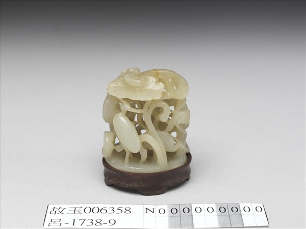 汀渚鷺鷥紋玉頂