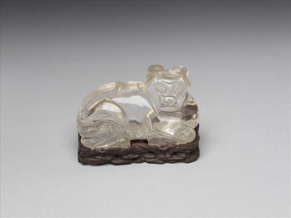 水晶獸形擺件
