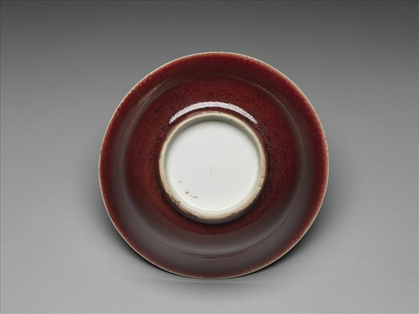 霽紅釉碗