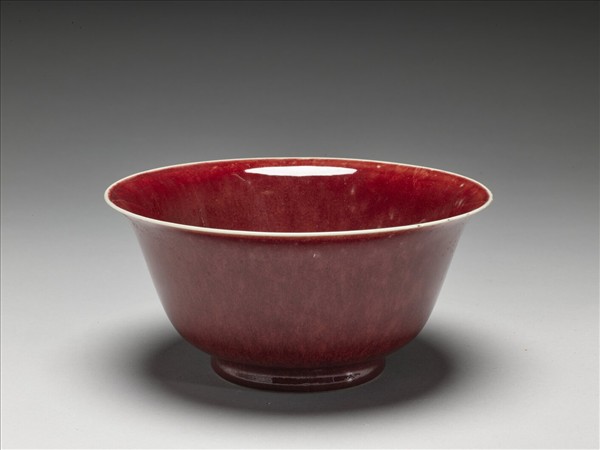 霽紅釉碗