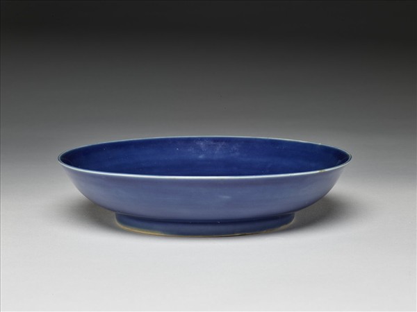 霽青釉盤