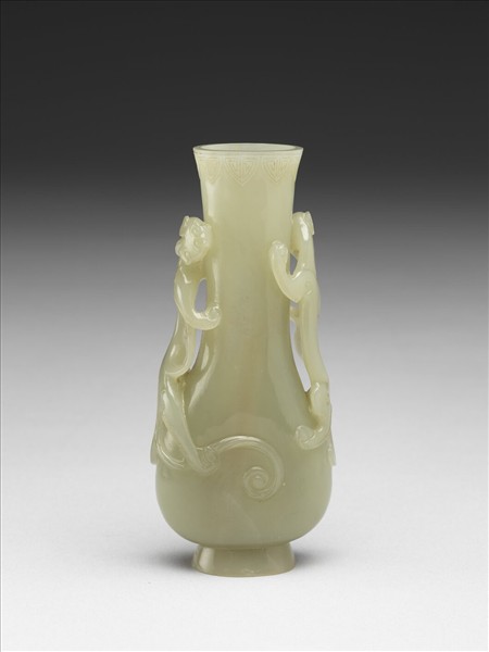 玉螭紋扁瓶