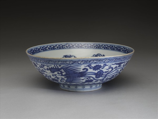 青花鳳紋碗