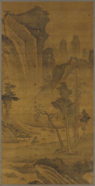 明蔣嵩山水　軸