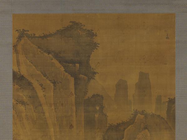 明蔣嵩山水　軸