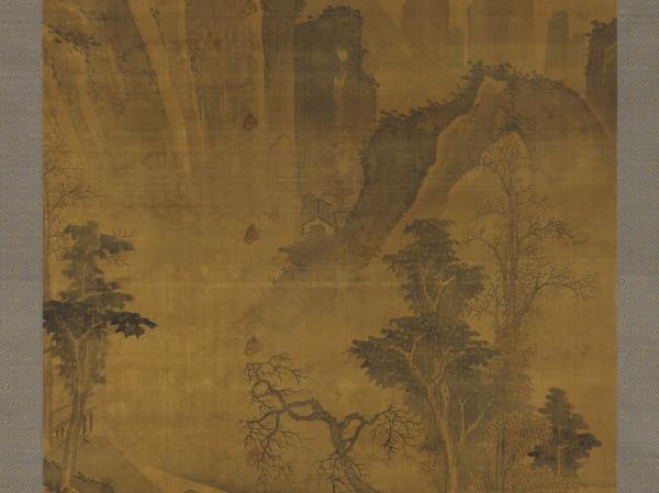 明蔣嵩山水　軸