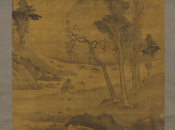 明蔣嵩山水　軸