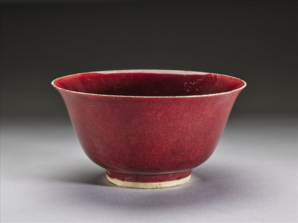 官窯 祭紅釉碗