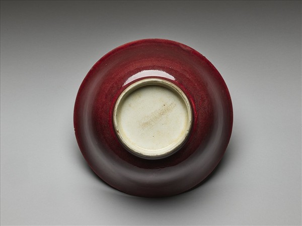 官窯 祭紅釉碗