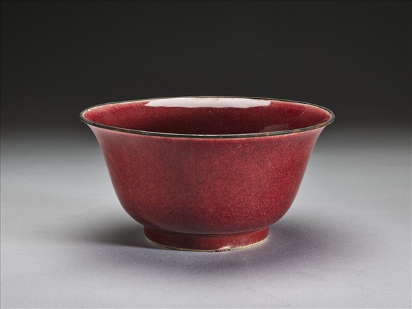 官窯 祭紅釉碗