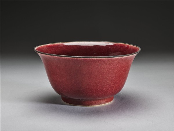 官窯 祭紅釉碗