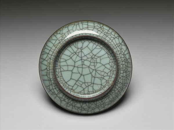 哥窯 灰青圓碟