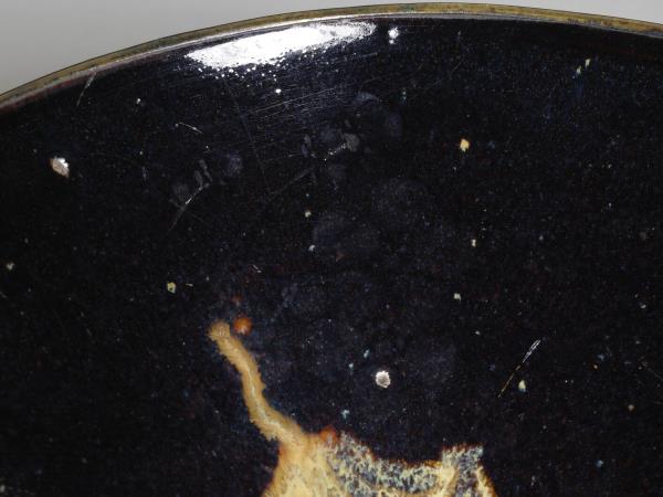 吉州窯 烏金釉葉紋碗