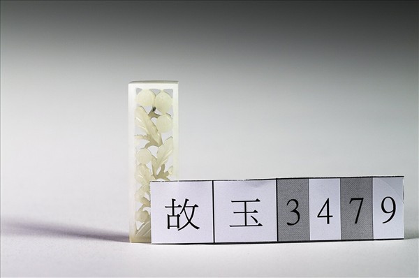 玉魚龍花草紋帶飾