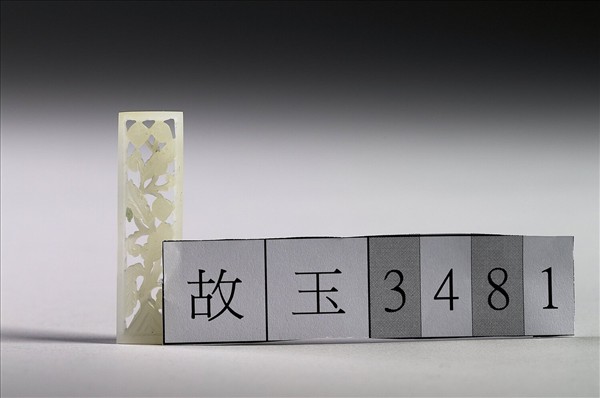 玉魚龍花草紋帶飾