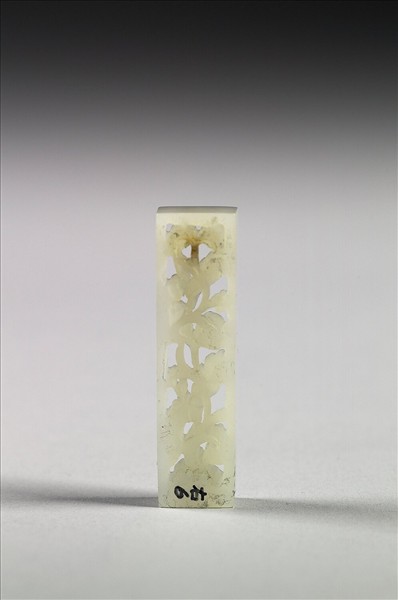 玉魚龍花草紋帶飾