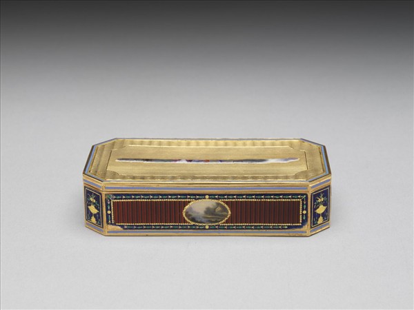 西洋銅胎畫琺瑯長方盒