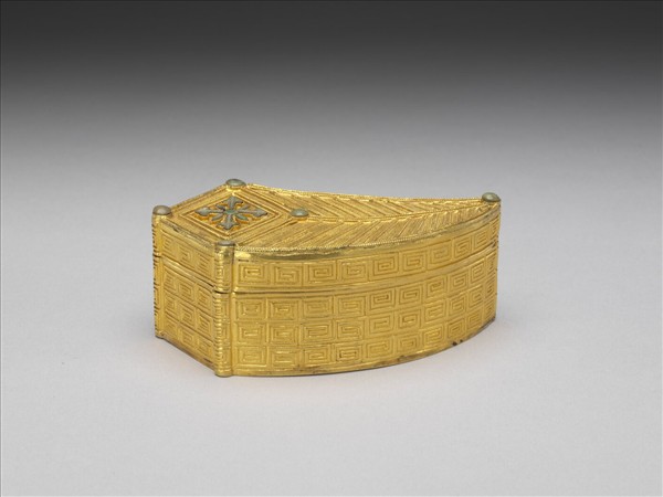 嵌染骨鍍金葉式盒