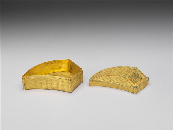 嵌染骨鍍金葉式盒