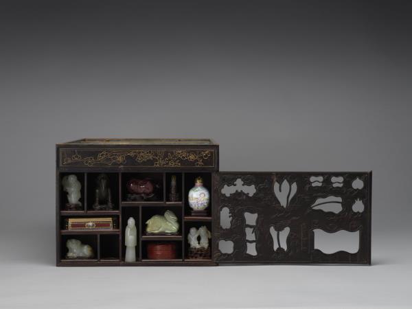 紫檀博古圖長方匣