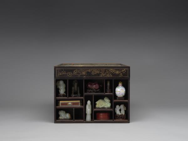 紫檀博古圖長方匣